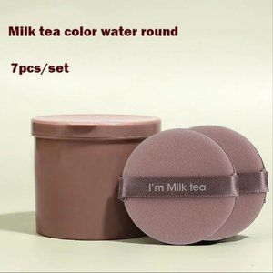 7PCS Cosmetic Puff Set Double Sided (round)